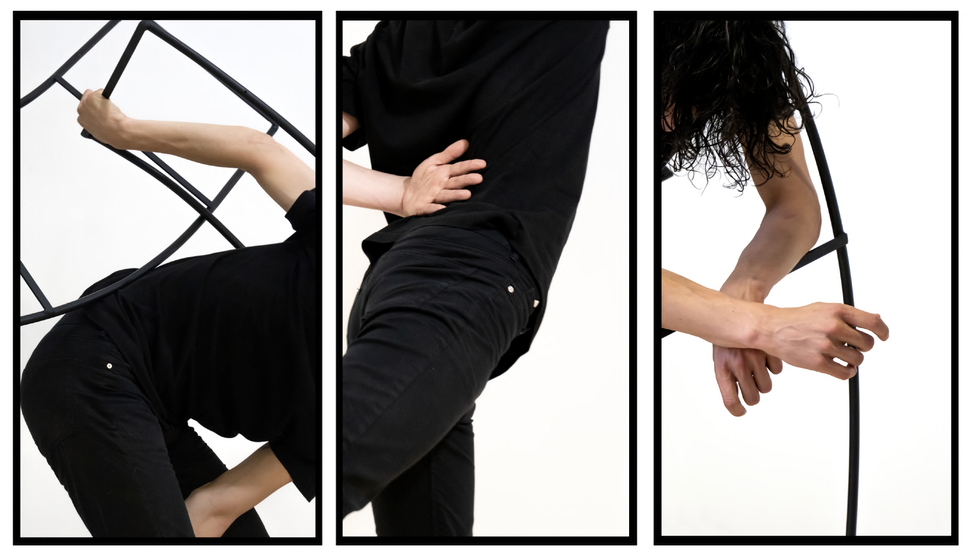 Formas y fuegos [IV - VI] Pigment ink on Hahnemühle paper Photo Rag 308g 110 x 180 cm [110 x 60 cm each one] 2023. Courtesy The Artist, La BIBI + Reus